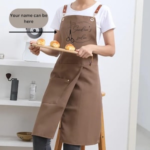 Custom Apron: Personalized Text or Logo, 100% Polyester, with Pockets