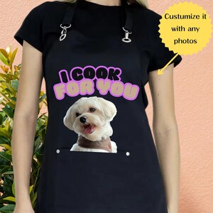 Apron Custom apron Personalized Apron Custom Apron with Your Photo Aprons For Women, Apron Gifts For Her, Apron with Pockets,