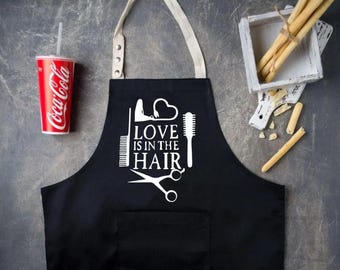 Personalized Hair Stylist Apron: Custom Text Salon Apron