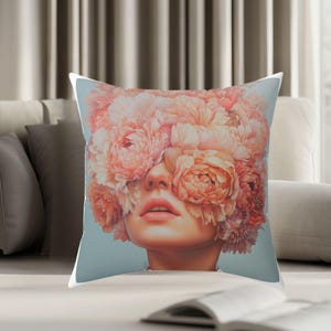 Valentina Pillow Art Pillow Cushion Cover Art Nouveau Pillow Case Housewarming Gift Ancient Decorative Pillowcase Pillow case Unique Pillow
