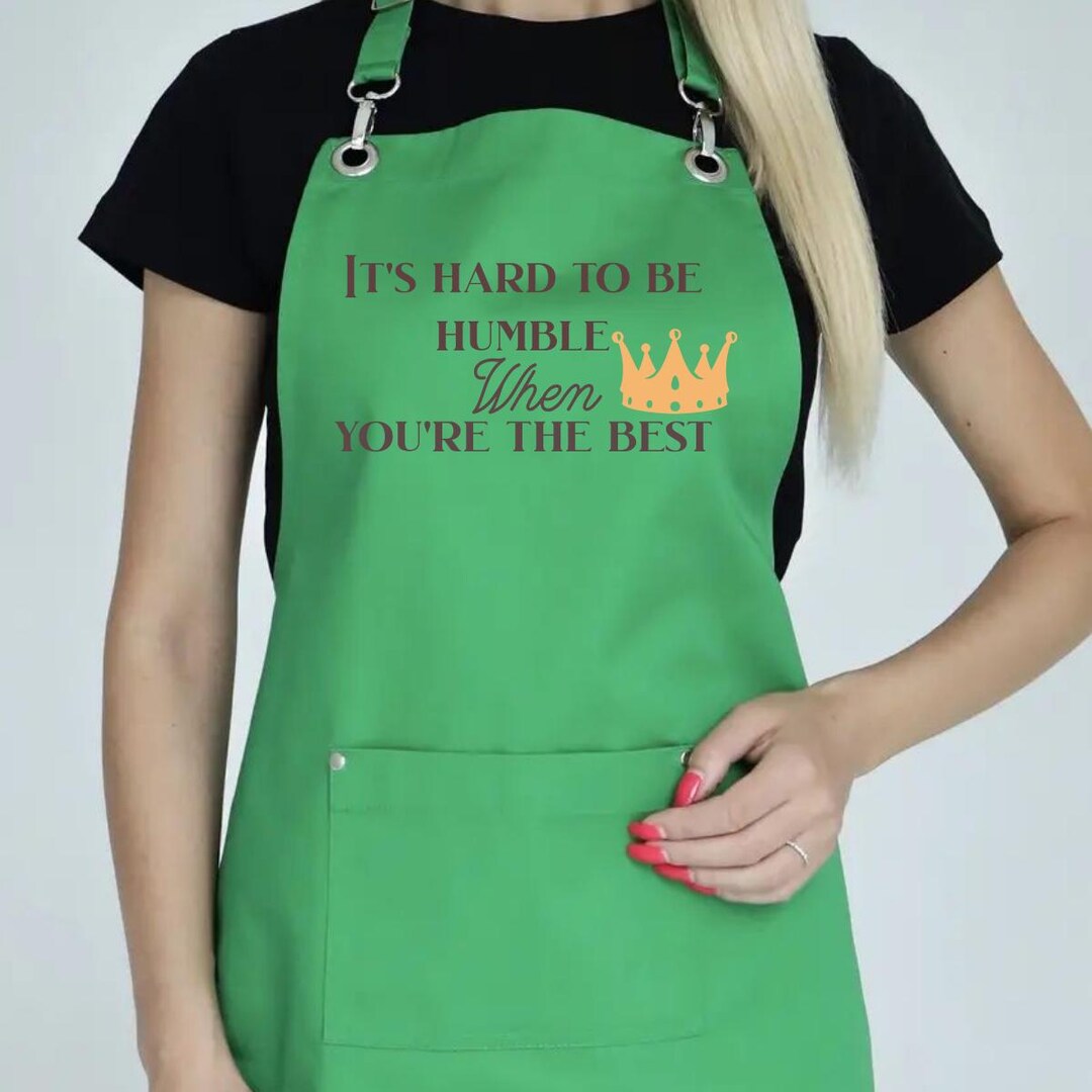 Written Aprons Custom Text Apron: Personalized Twill Apron With Pockets - Etsy