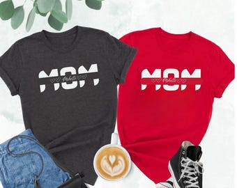 Custom Mom T-Shirt with Kids Names, Mother's Day Gift