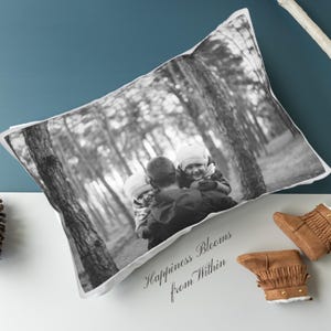 Custom Photo Pillow: Personalized Pet or Family Throw Pillow