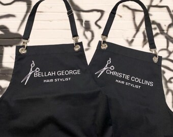 Personalized Hair Stylist Apron: Custom Text Twill Apron
