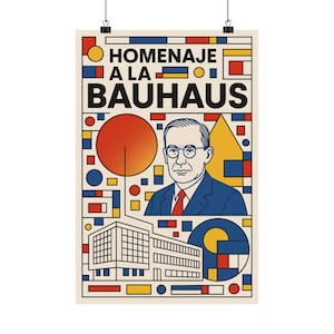 Bauhaus art, Bauhaus print gift for art and architecture lovers, architect gift, bauhaus poster, bauhaus print