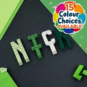Brick Cake Letters for Personalised Birthday Cakes - Eco-Friendly Cake Toppers for Kids