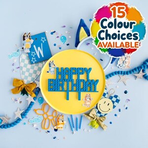 Birthday Cake Topper | Brick Compatible & Eco-Friendly Decorations for Kids&#39; Parties