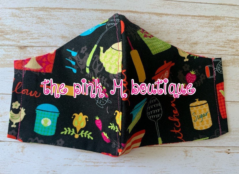 LISTO PARA ENVIAR100% Algodón Reutilizable Cocina Temática | Etsy