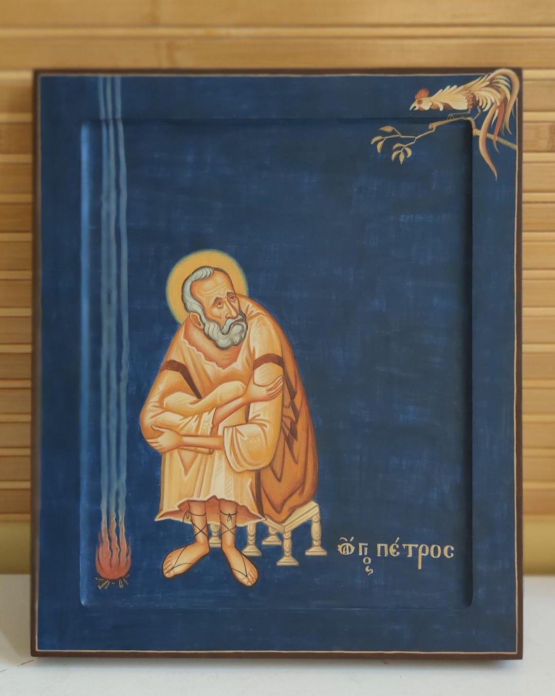 Hand-painted Icon of Saint Peter, Size 25x30x4 Cm. - Etsy
