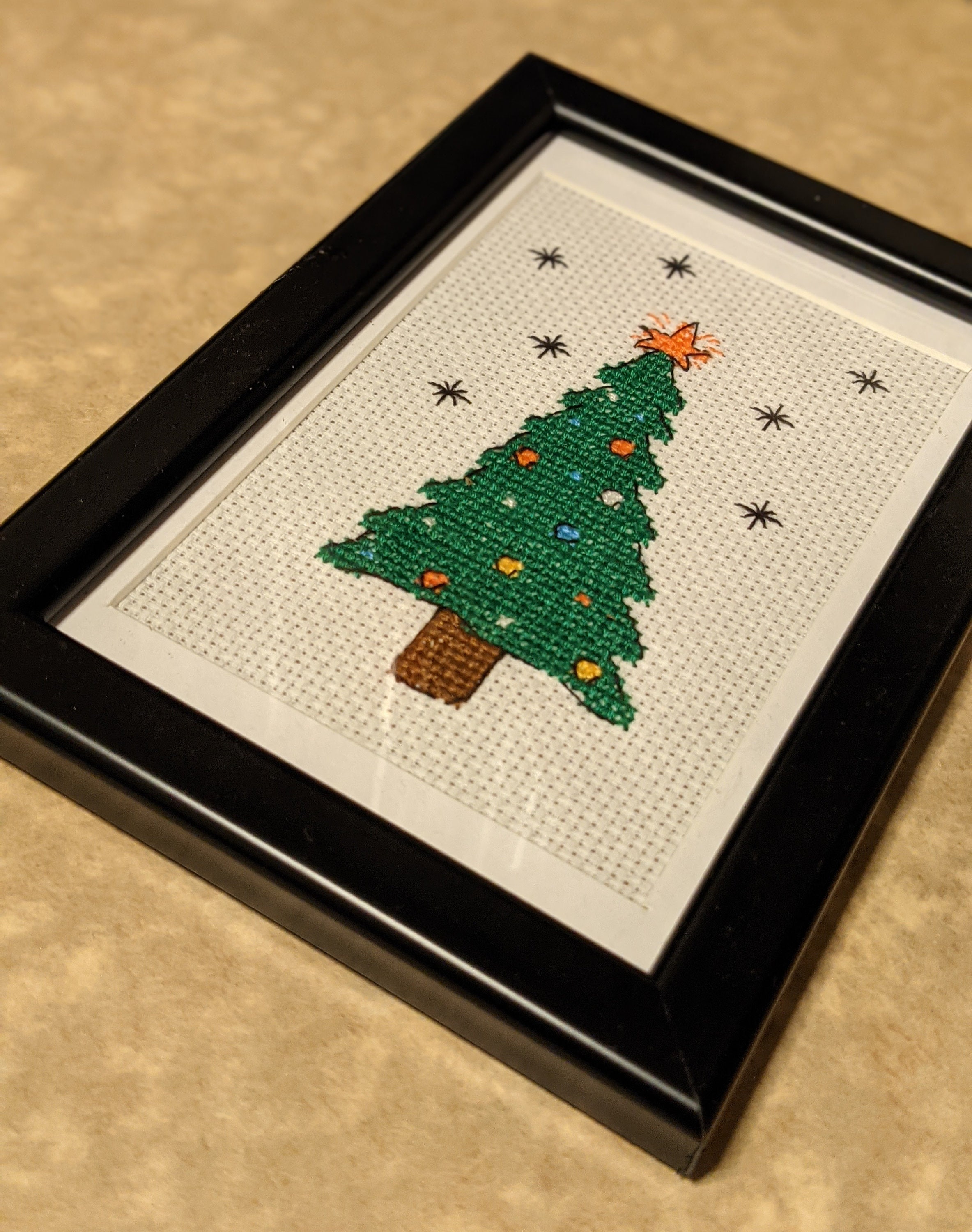 Christmas Cross Stitch Kits for Beginner. Christmas Stars Cross Stitch.  Christmas Craft Kit. Christmas DIY Kit. Christmas Needlepoint Kit 