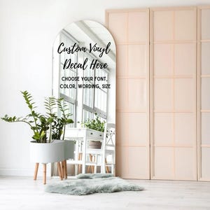 Custom Mirror Wedding Decal | Personalized Wedding Sticker, Wedding Mirror Decal, Wedding Reception Sign, Wedding Decal General