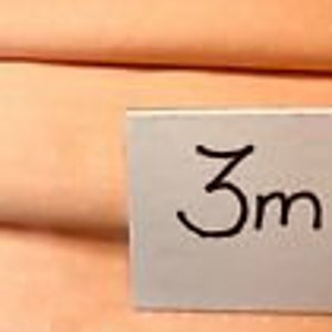 3 metres poly cotton fabric, apricot with white pin dots ideal for dress making, sewing crafts, quilting.