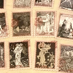 Znaczki pocztowe Washi - Sepia, czarno-białe, mistyczne wróżki w stylu vintage, śmieci do robienia kartek, artykuły do scrapbookingu w dzienniku, 20 naklejek