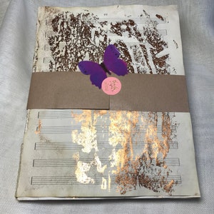 Junk Journal Papiere gealtert mit Tee & vergoldet mit metallischem Kupfer, 20 Blatt, perfekt für Scrapbook im antiken Stil, Papierbasteln, Kartenbasteln