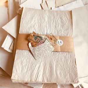 30 sheets Coffee Tea Dyed Stained Paper Perfect for Junk Journals, Scrapbook, Collage, Mixed Media, Paper Crafts, Card Making plus free gift