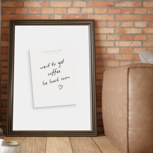 New York Hotel Pad: Coffee