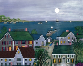 Evening on Nantucket - Limited Edition Print _ by J.L. Munro