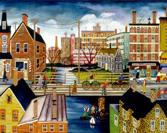 New England Mills - Limited Edition Print _ by J.L. Munro