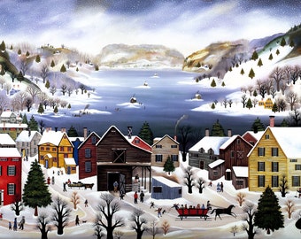Winter on Otsego Lake - Limited Edition Print _ by J.L. Munro