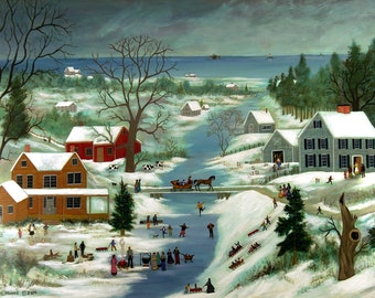 Winter on Monomoy Creek - Nantucket - Limited Edition Print _ by J.L. Munro