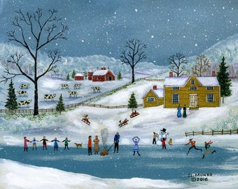 An Otsego County Winter - Limited Edition Print _ by J.L. Munro