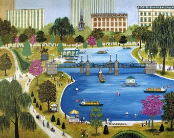 Swan Boats in Boston - Limited Edition Print _ by J.L. Munro