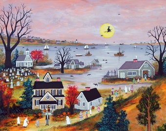 Halloween on Cape Cod - Limited Edition Print _ by J.L. Munro