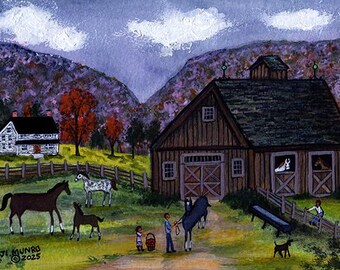 Horse Barn in Roseboom, NY. - J.L. Munro