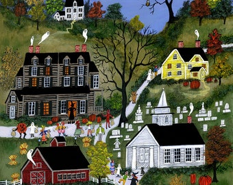 Halloween in the Valley -  Limited Edition Print _ by J.L. Munro