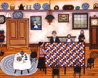 Cape Cod Quilters - Limited Edition Print _ by J.L. Munro