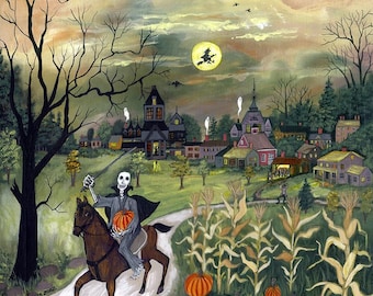 The Headless Horseman - Sleepy Hollow -  Limited Edition Print _ by J.L. Munro