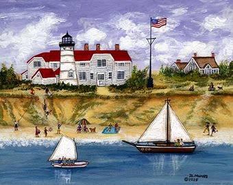 Chatham Light, Cape Cod - Limited Edition Print_ by J.L. Munro