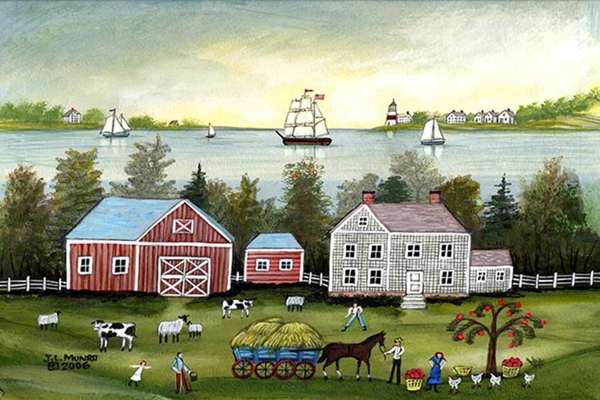 A Saltwater Farm, Cape Cod - Limitierter Druck _ von J.L. Munro