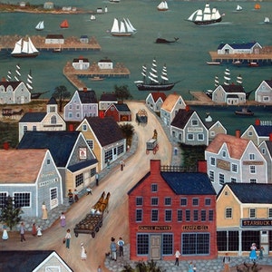NANTUCKET HARBOR - Limited Edition Print _ by J.L. Munro