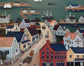 NANTUCKET HARBOR - Limited Edition Print _ by J.L. Munro