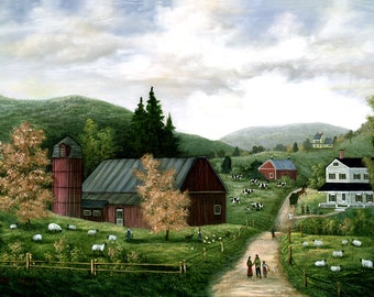 Spring on the Farm - Limited Edition Print _ by J.L. Munro