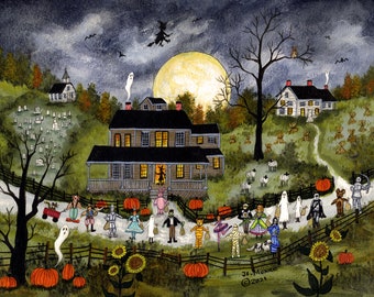 Trick or Treat in Otsego County - Limited Edition Print _ by J.L. Munro