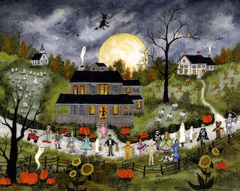Trick or Treat in Otsego County - Limited Edition Print _ by J.L. Munro