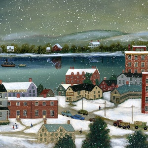 Winter on the Hudson River - Limited Edition print _ door J.L. Munro