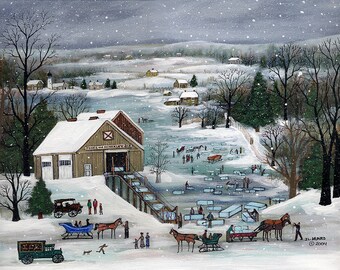 Ice Harvest - Limited Edition Print _ by J.L. Munro