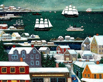Winter in Nantucket Harbor