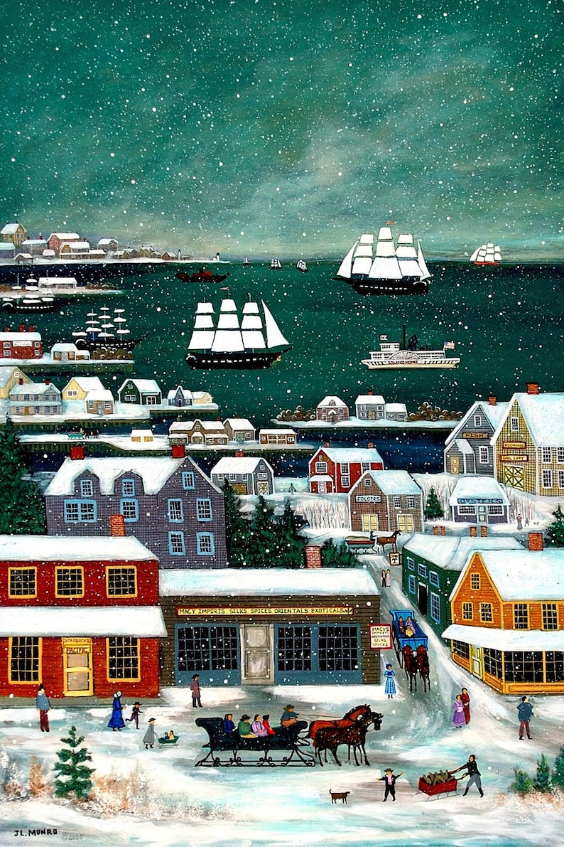 Winter in Nantucket Harbor image 1