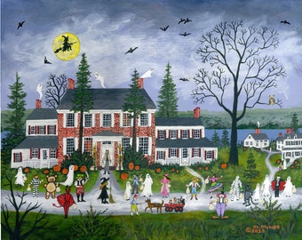 Halloween in South Branch -  Limited Edition Print _ by J.L. Munro