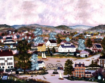 View of the Susquehanna in Summer - Limited Edition Print _ by J.L. Munro