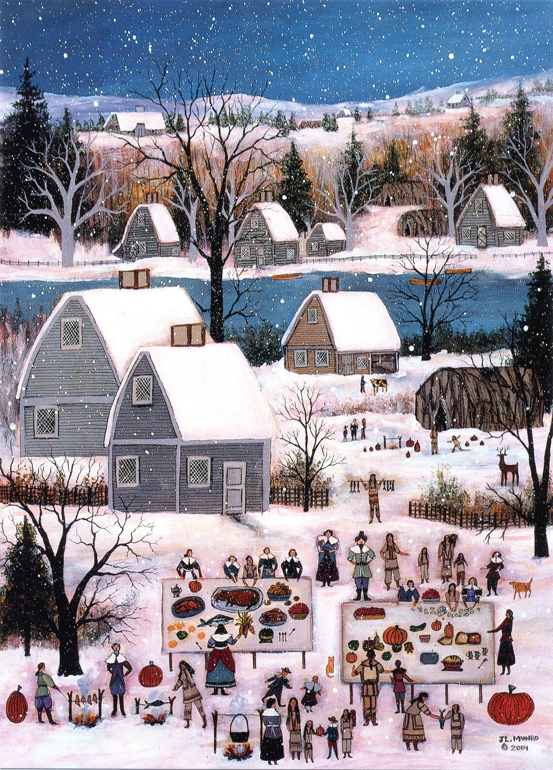 Thanksgiving on Cape Cod Limited Edition Print _ by J.L. Etsy
