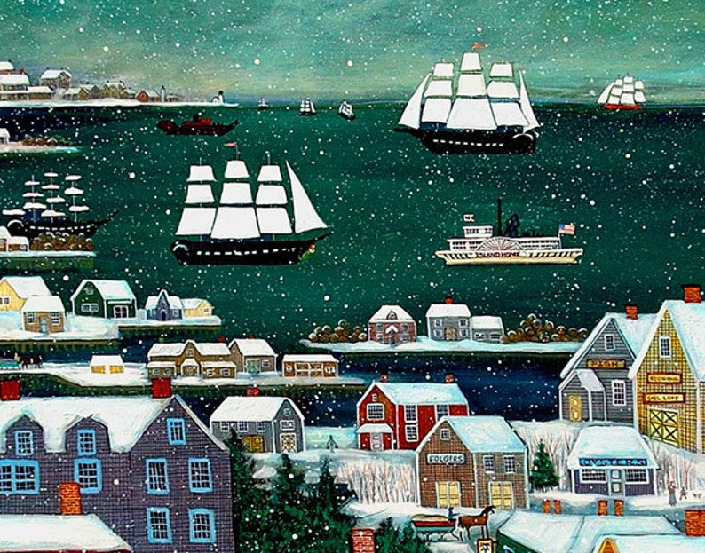 Winter in Nantucket Harbor image 3