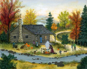 A Cherokee Thanksgiving - Limited Edition Print _ by J.L. Munro