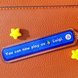 Super Mario Galaxy - Sie können jetzt als Luigi Acryl-Schlüsselanhänger spielen