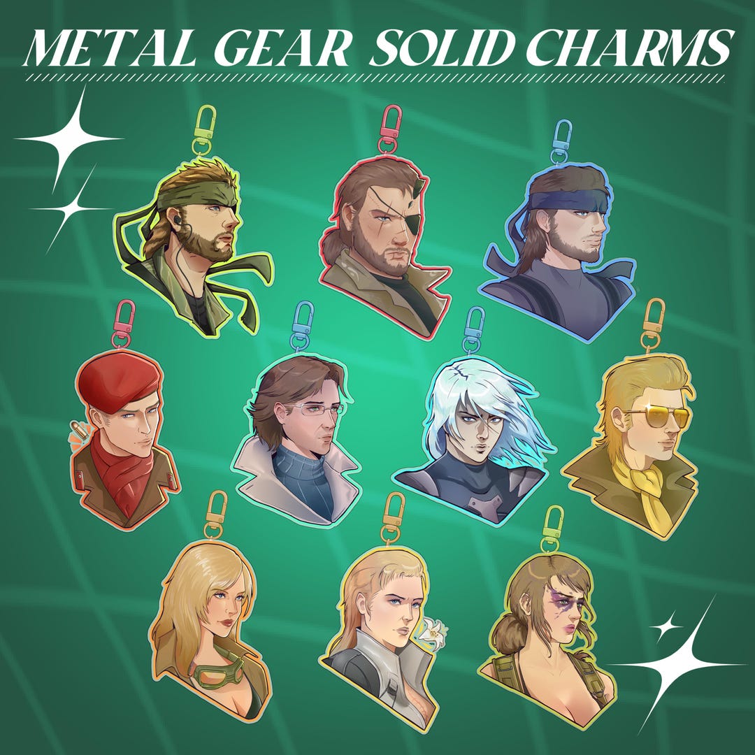 Solid Keychain MGS Metal Gear Solid - 3 Inch Acrylic Keychains - Etsy