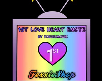 Static PNG First Love Heart Emote - for OG Twitch Subs